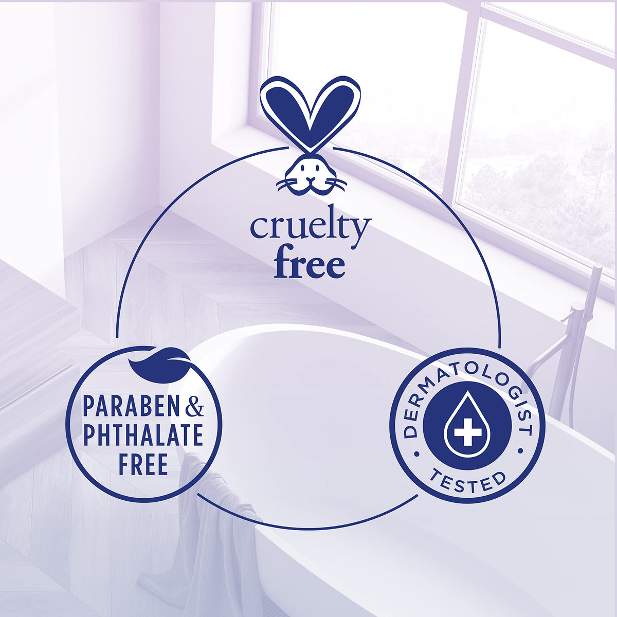 Dr Teal's ingredients label showing melatonin, lavender and chamomile transparency benefit