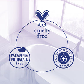 Dr Teal's ingredients label showing melatonin, lavender and chamomile transparency benefit