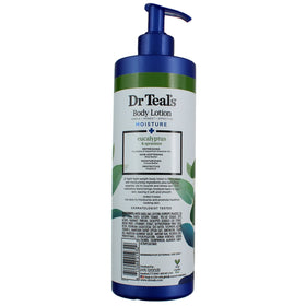 Dr Teal's lotion applied on forearm showing smooth hydrated skin benefit