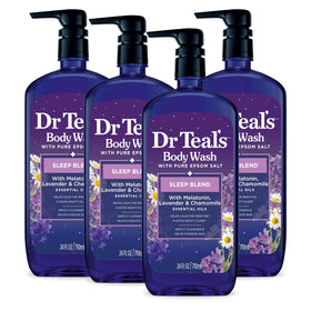 Dr Teal's front packaging showing sleep blend and pack details for easy identification
