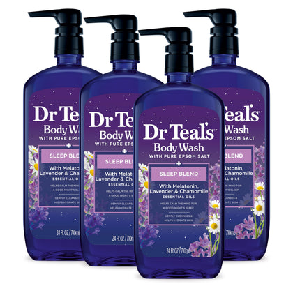 Dr Teal's front packaging showing sleep blend and pack details for easy identification