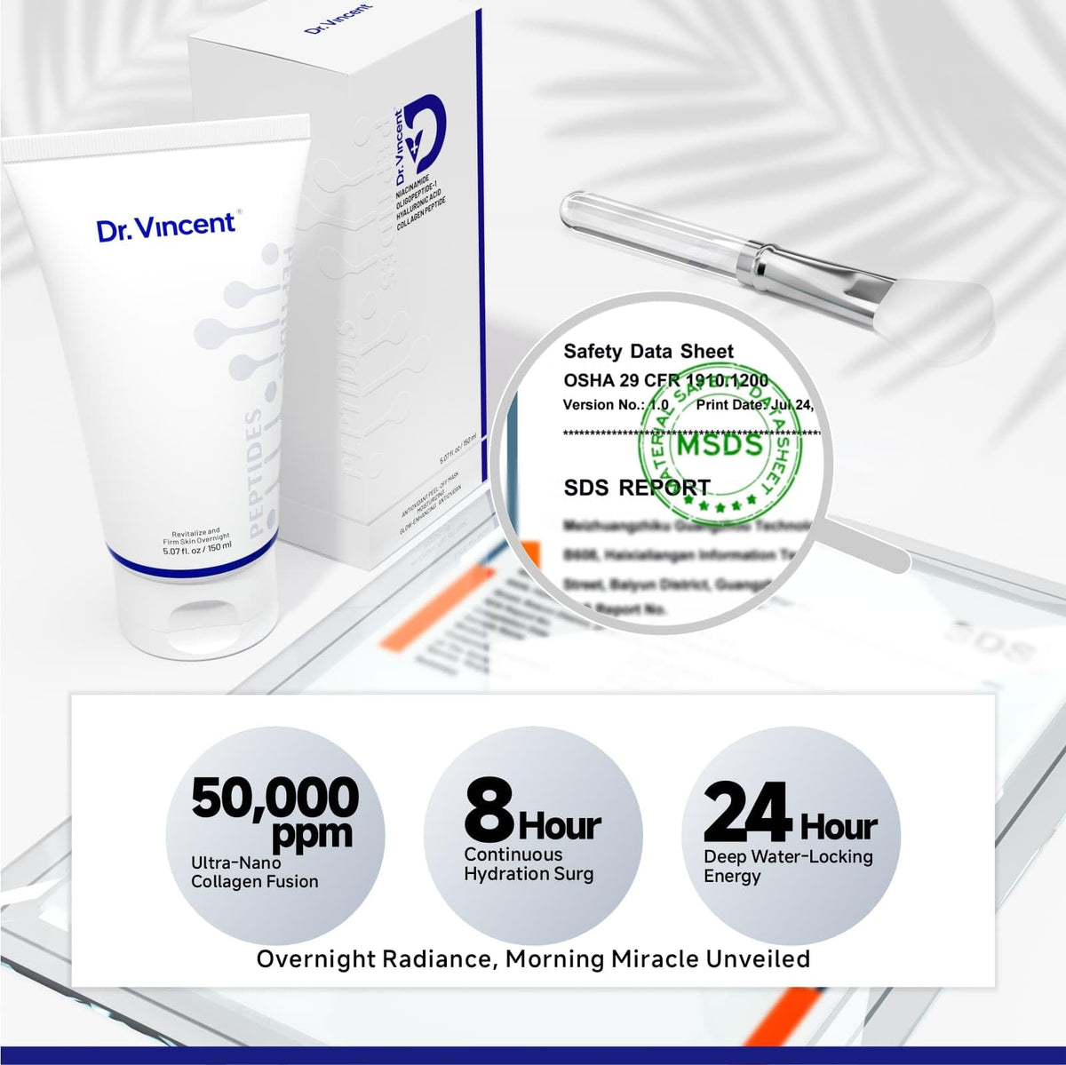 Dr Vincent before and after skin texture improvement and firmness benefit