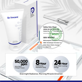 Dr Vincent before and after skin texture improvement and firmness benefit