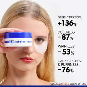 Dr Vincent ingredients display with peptides and jojoba for hydration