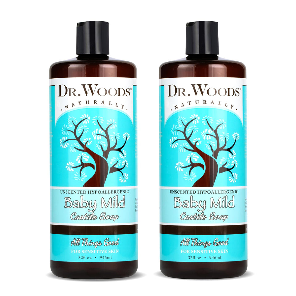 Dr. Woods front packaging showing product and benefits for sensitive skin