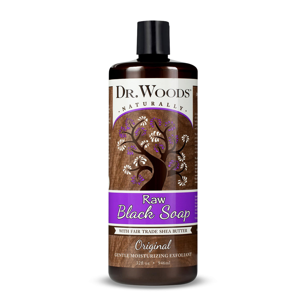 Dr. Woods front label showing product name and 32 fl oz size for clear selection