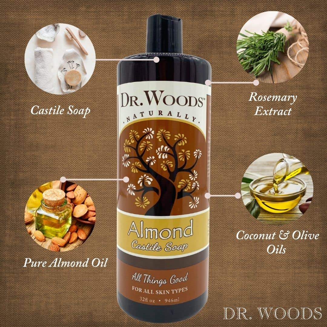Dr. Woods rich lather on a hand demonstrating gentle cleansing action
