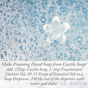 Dr. Woods diluted for gentle kitchen surface cleaning with peppermint