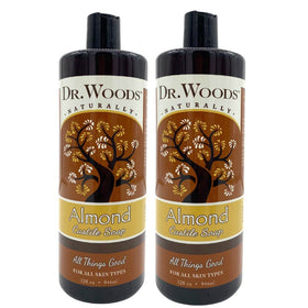 Dr. Woods front packaging showing two 32 fl oz bottles and product benefits
