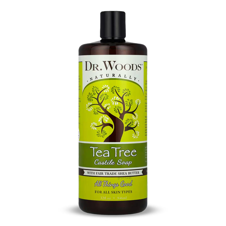 Dr. Woods front label showing product name and size for clear identification and trust
