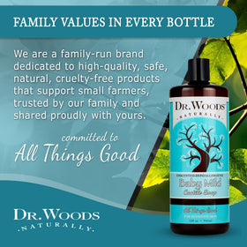 Dr. Woods two 32 fl oz bottles stacked to show value pack convenience