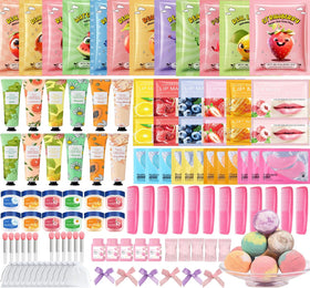 Dragonfy front packaging showing complete 144 piece spa party kit benefits