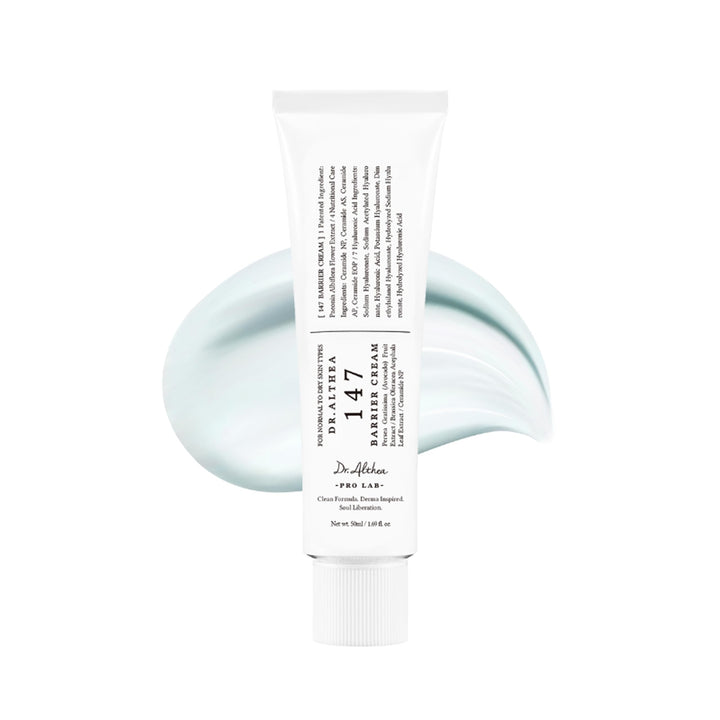 Dr.Althea 147 Barrier Cream front tube showing packaging and product size benefit