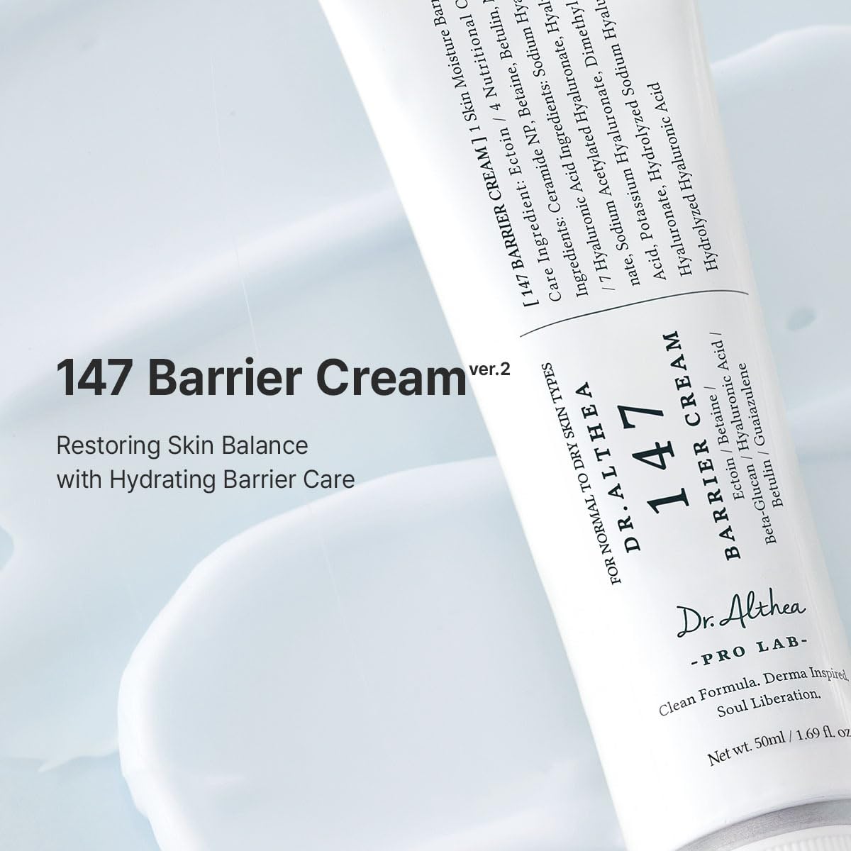 Dr.Althea open jar texture showing creamy, lightweight finish for smooth application
