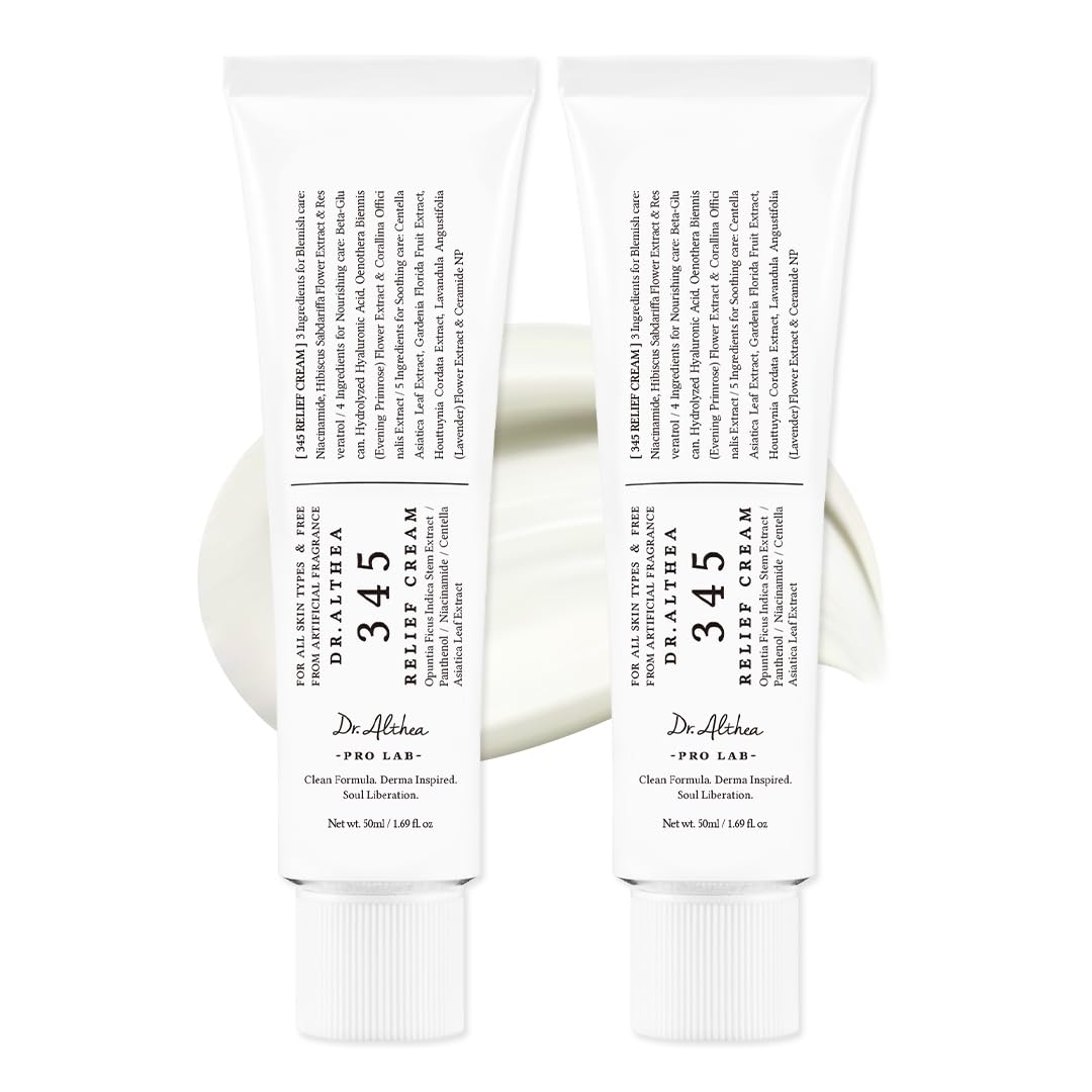 Dr.Althea 345 Relief Cream front packaging showing product clarity and benefits