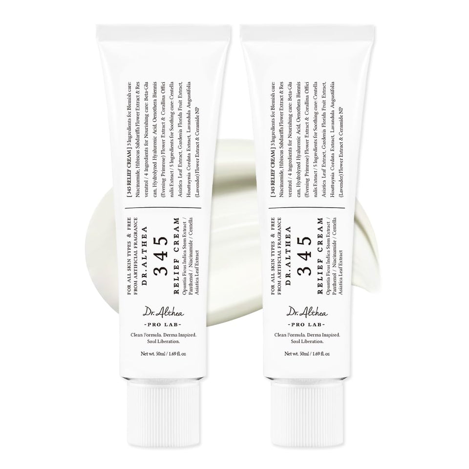 Dr.Althea 345 Relief Cream front packaging showing product clarity and benefits