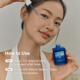 Dr.Althea hand applying serum illustrating soothing and immediate moisturization
