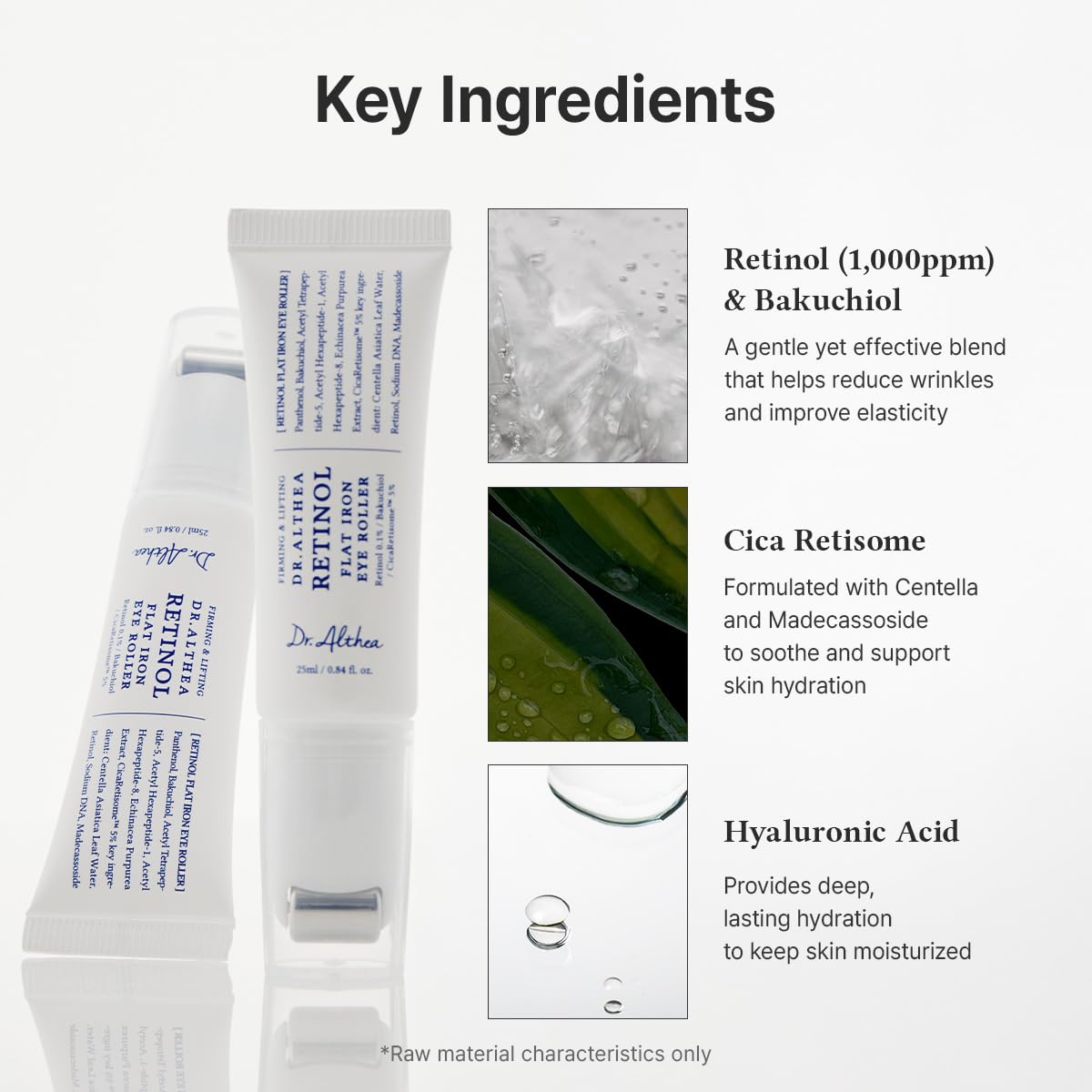 Dr.Althea ingredient display with Centella and madecassoside for soothing