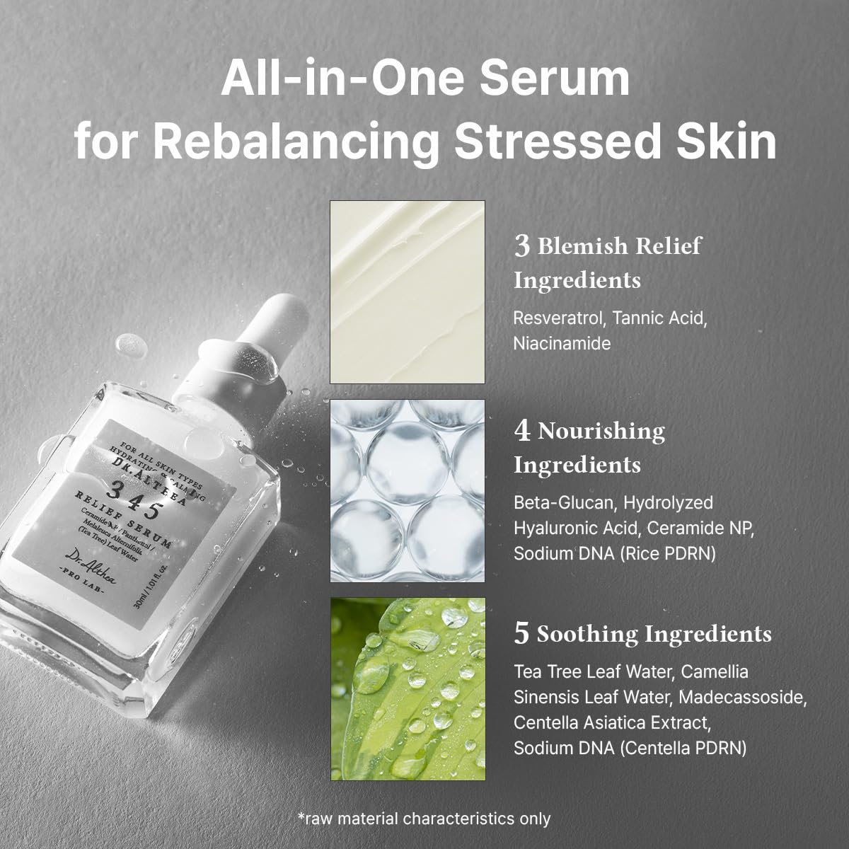 Dr.Althea ingredient panel close-up highlighting key actives