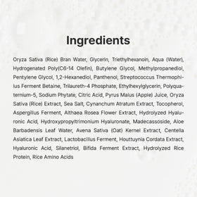 Dr.Althea label closeup listing hyaluronic acid panthenol and centella
