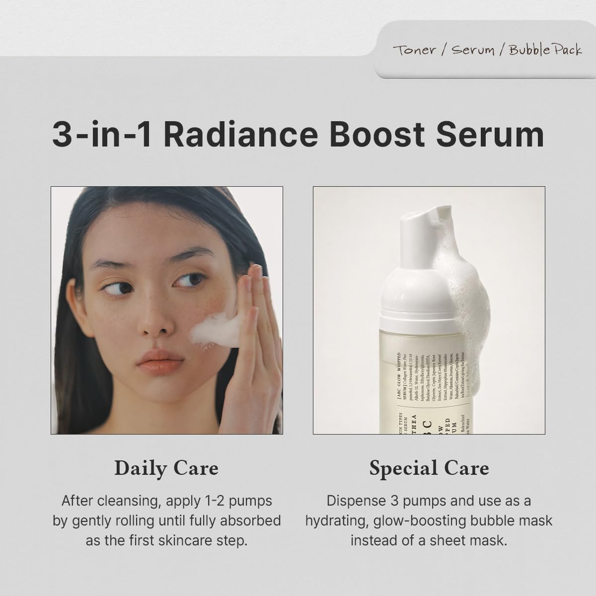 Dr.Althea label close-up highlighting vegan collagen water and clean-ingredient benefit