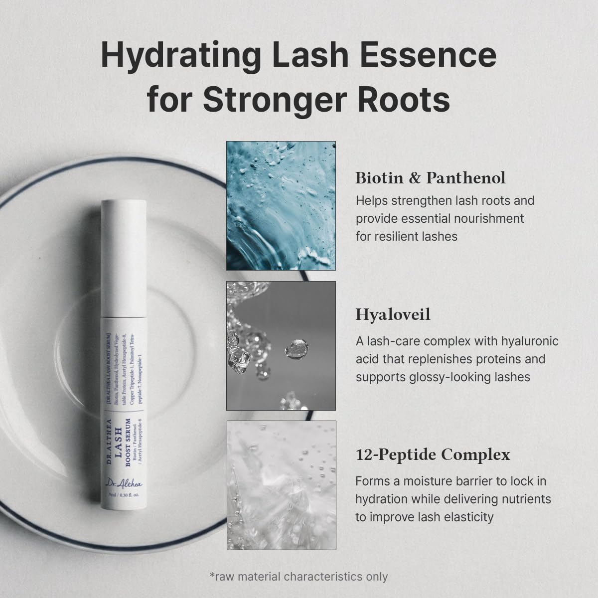 Dr.Althea water-gel texture close-up, shows lightweight non-sticky finish