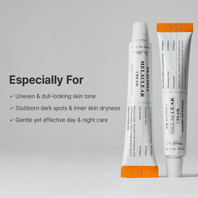 Dr.Althea Melaclear size comparison next to coin showing compact travel-friendly tube