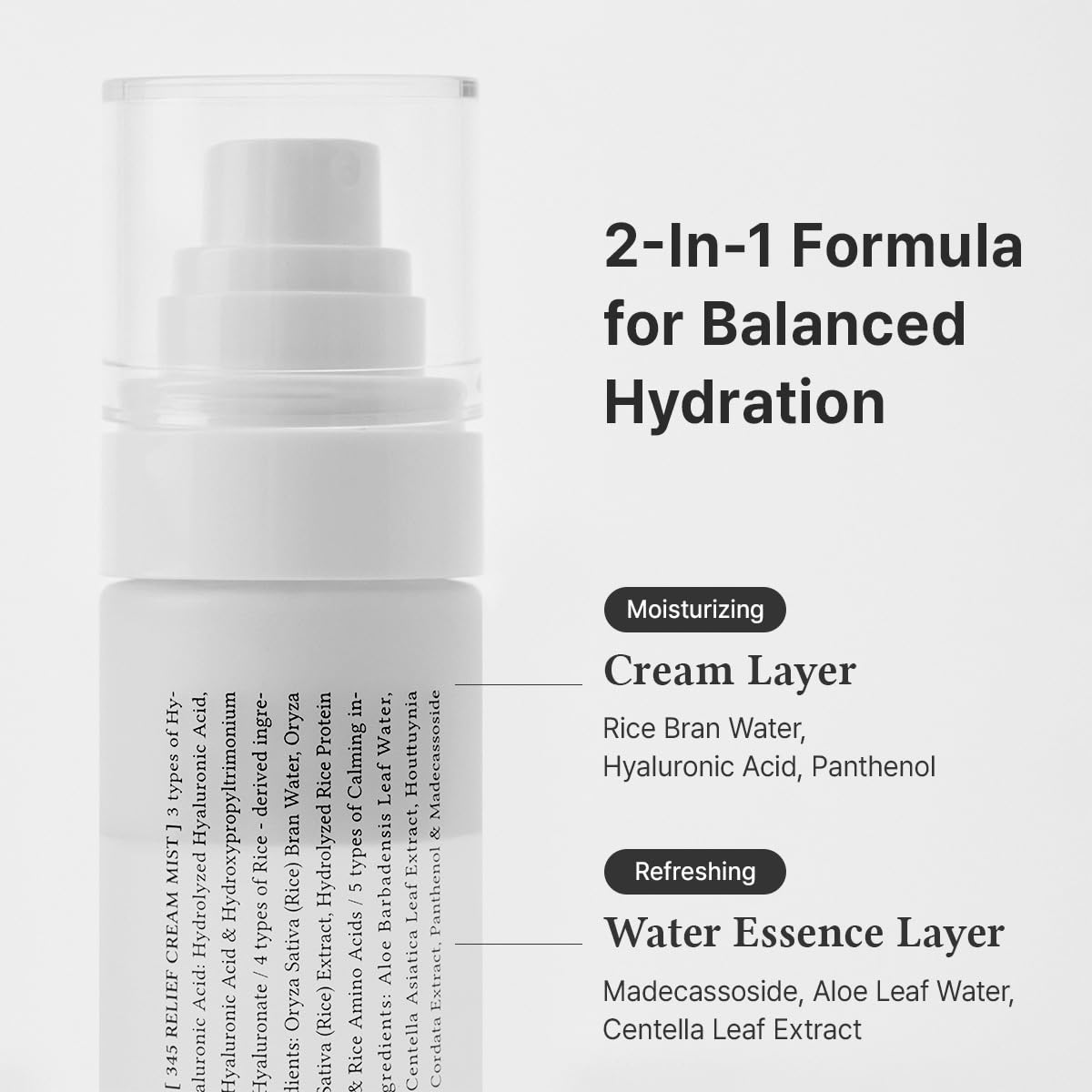 Dr.Althea mist on model face refreshing skin without makeup disruption