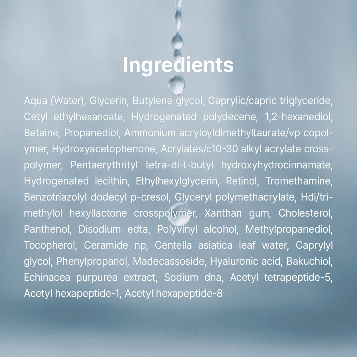 Dr.Althea back label close-up listing ingredients and vegan certification