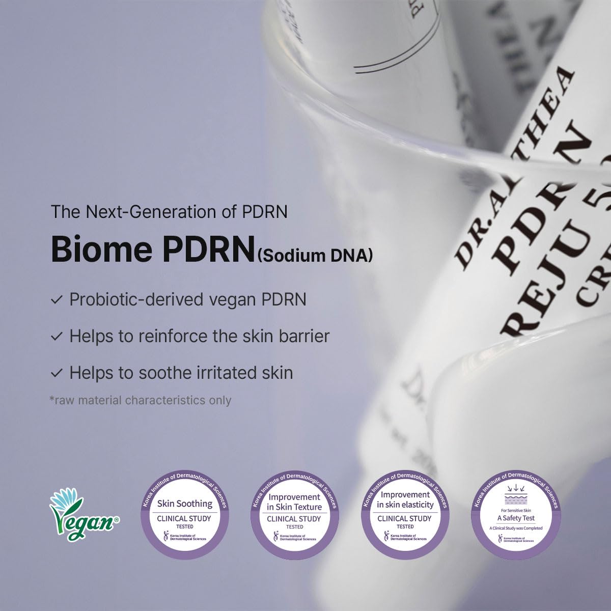 Dr.Althea cream applied on hand showing quick absorption and glow