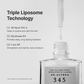Dr.Althea pump and cap detail showing precise, clean dispensing