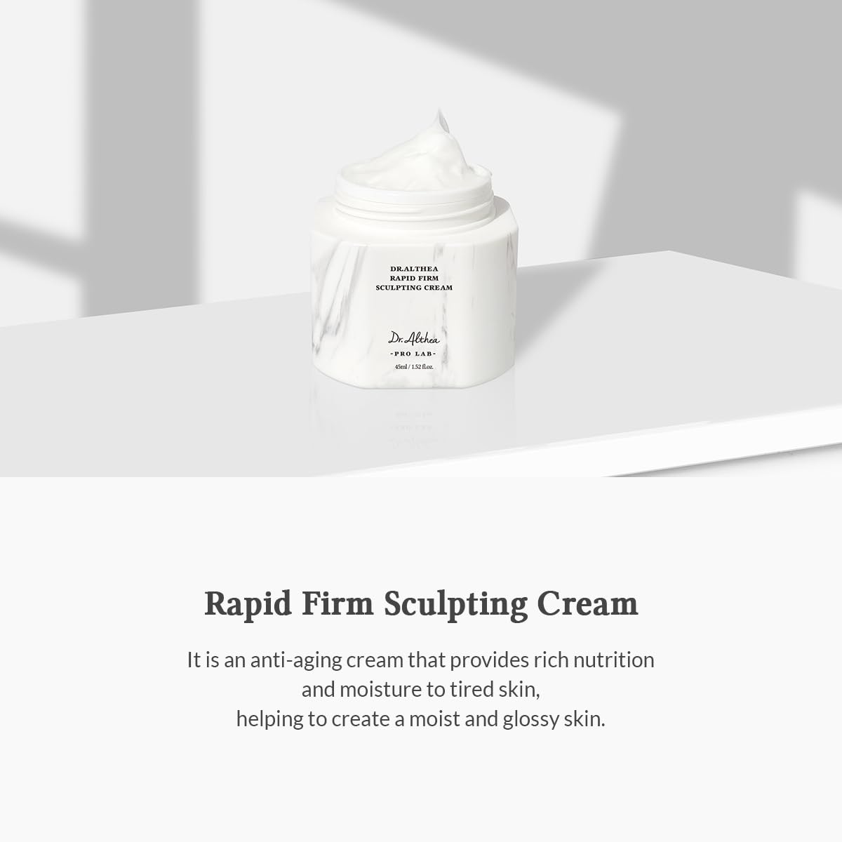 Dr.Althea open jar revealing creamy texture for deep nourishment