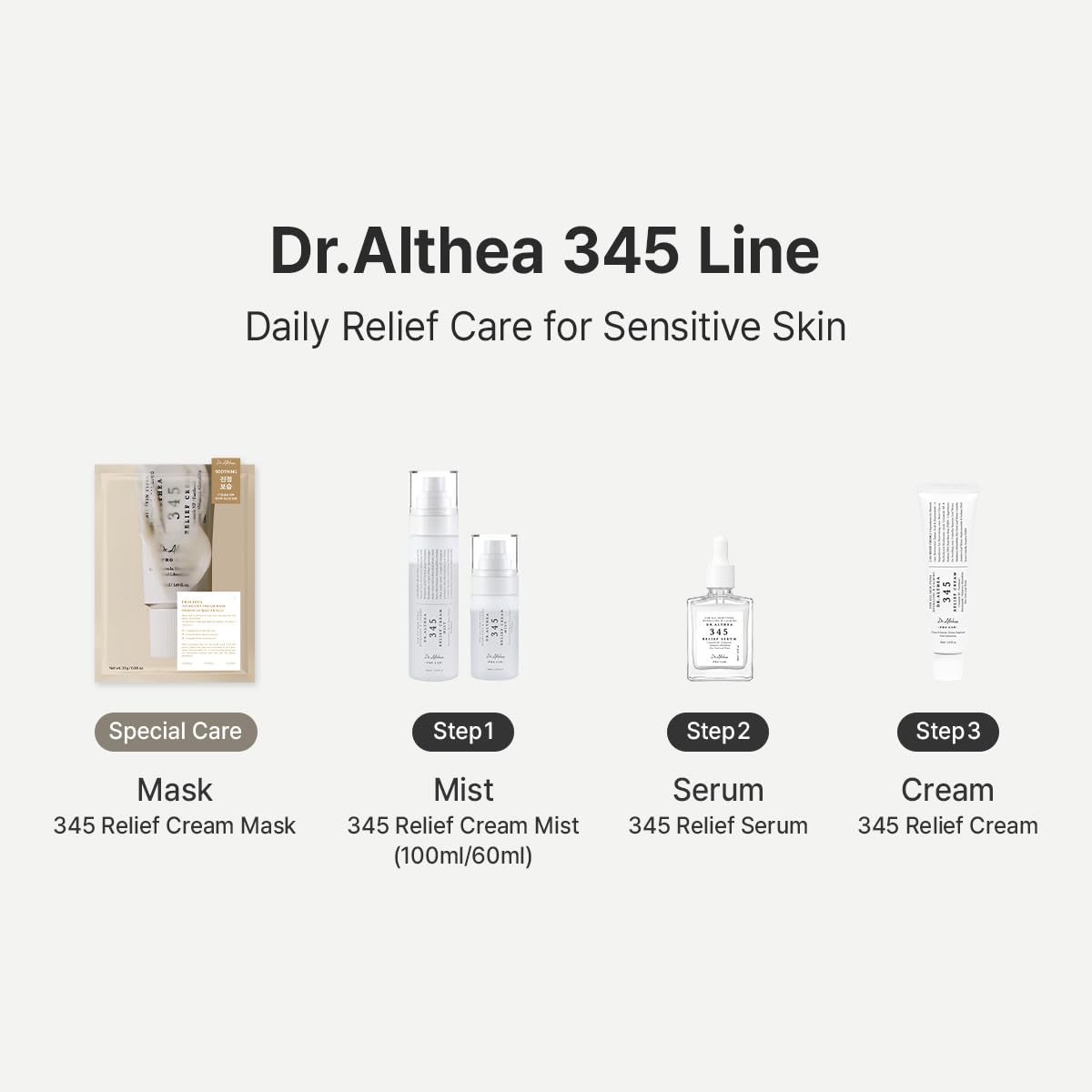 Dr.Althea held in hand to show 3.38 fl oz scale and convenient everyday size