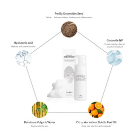 Dr.Althea cleanser in hand on damp skin showing simple application