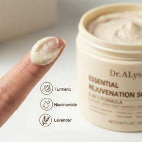 Dr.ALysc creamy texture close-up demonstrating gentle exfoliation benefit