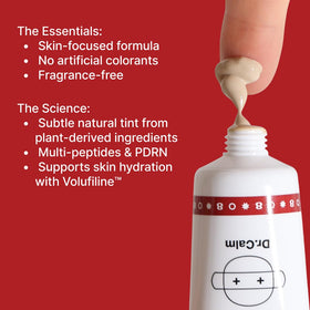 Dr.Calm 25ml size next to coin to show portable scale and convenience