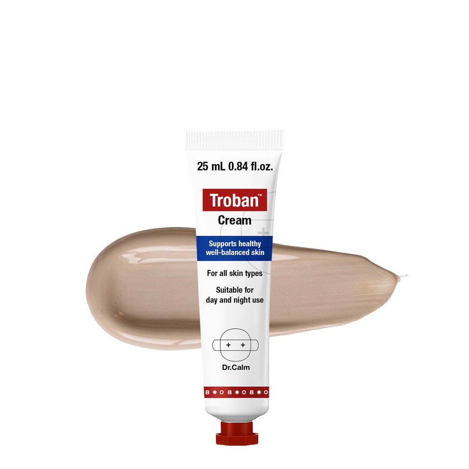 Dr.Calm front packaging showing compact 25ml tube for travel convenience