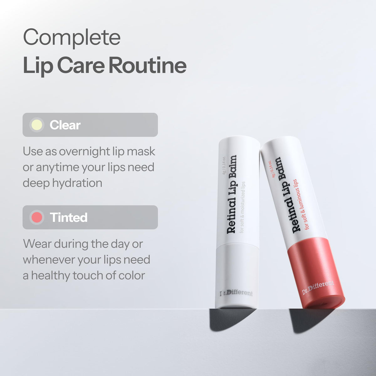 Dr.Different balm placed by pillow to illustrate overnight mask use for intensive repair