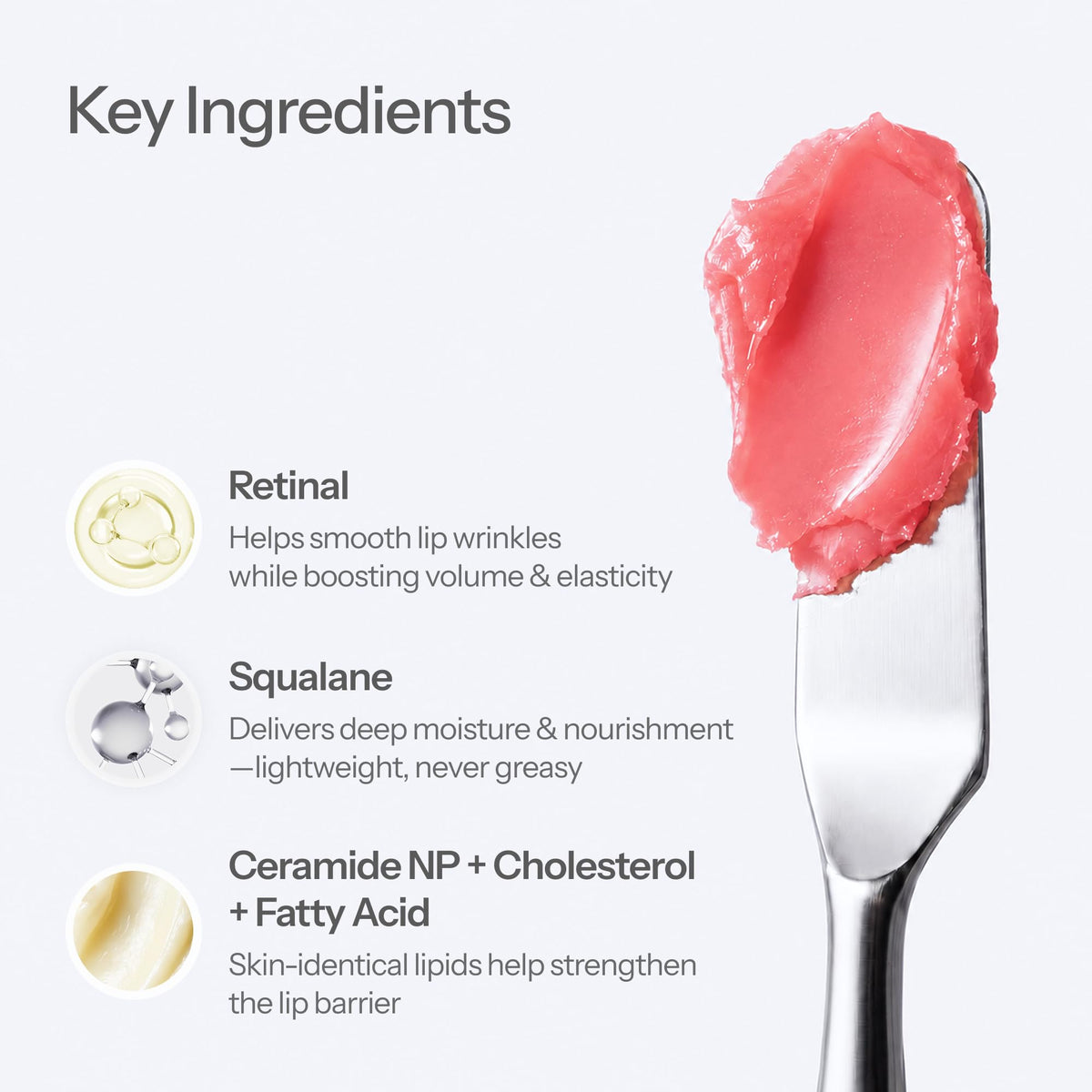Dr.Different closeup of balm worn on lips showing natural tint and smoother lip appearance