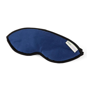 Dream Essentials front view twilight blue mask showing complete light-blocking benefit