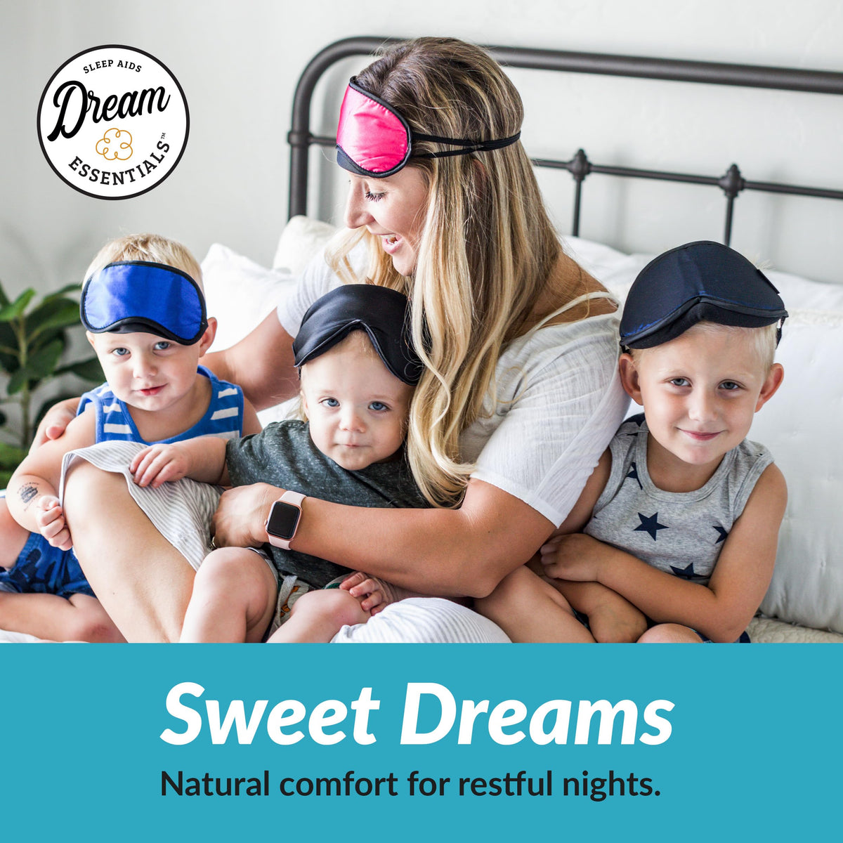 Dream Essentials in a bedroom setting illustrating restful sleep atmosphere
