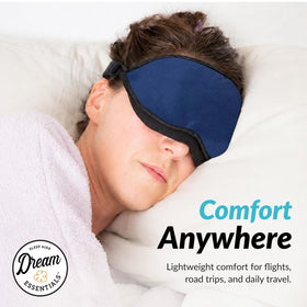 Dream Essentials on a sleeper demonstrating comfortable travel rest support