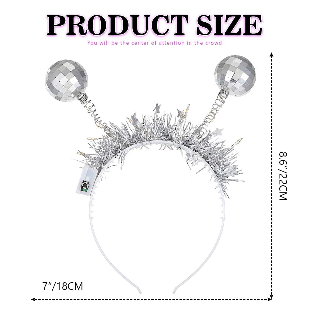 DRESBE headband worn at a night party adding visible glow and fun