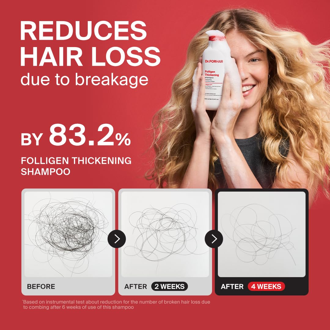DR.FORHAIR creamy conditioner texture showing smooth detangling benefit