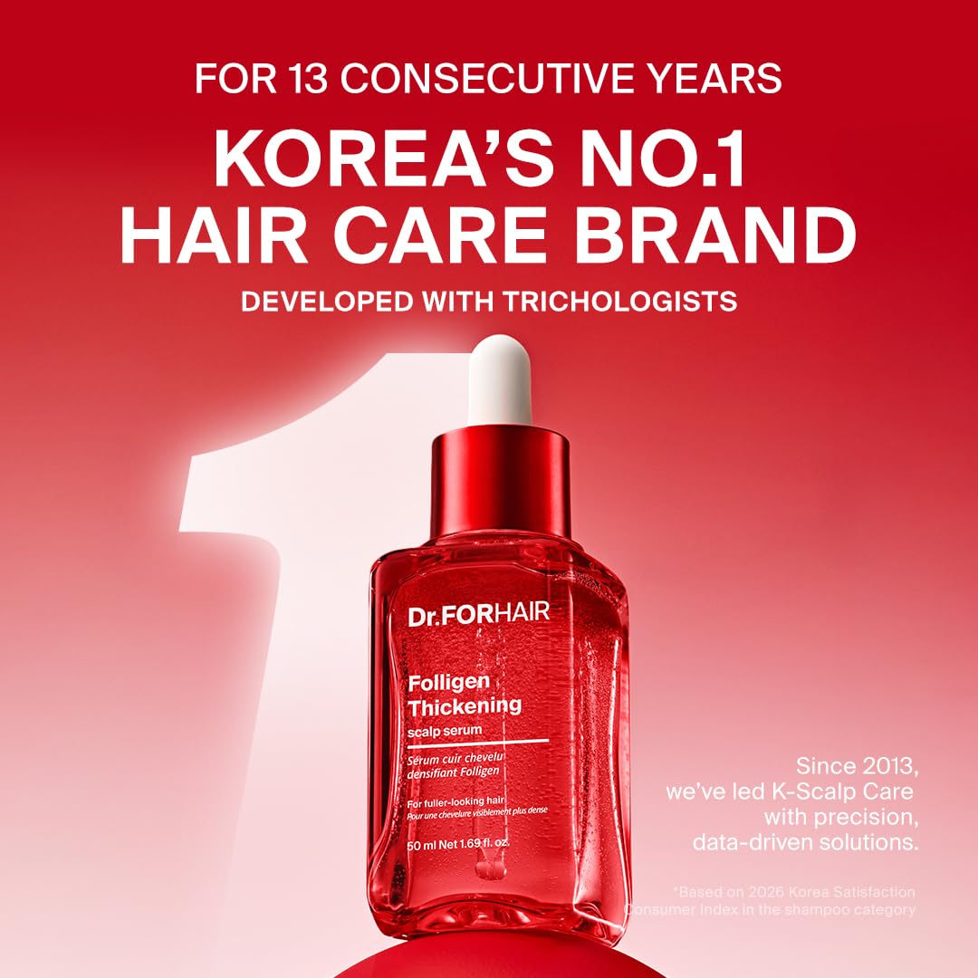 DR.FORHAIR pipette dispensing serum droplet for precise scalp application benefit