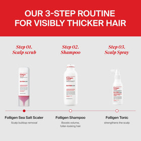 DR.FORHAIR shampoo being applied in shower for refreshed scalp benefit