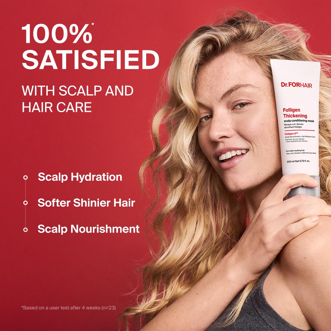 DR.FORHAIR spreading product root-to-tip for even coverage benefits