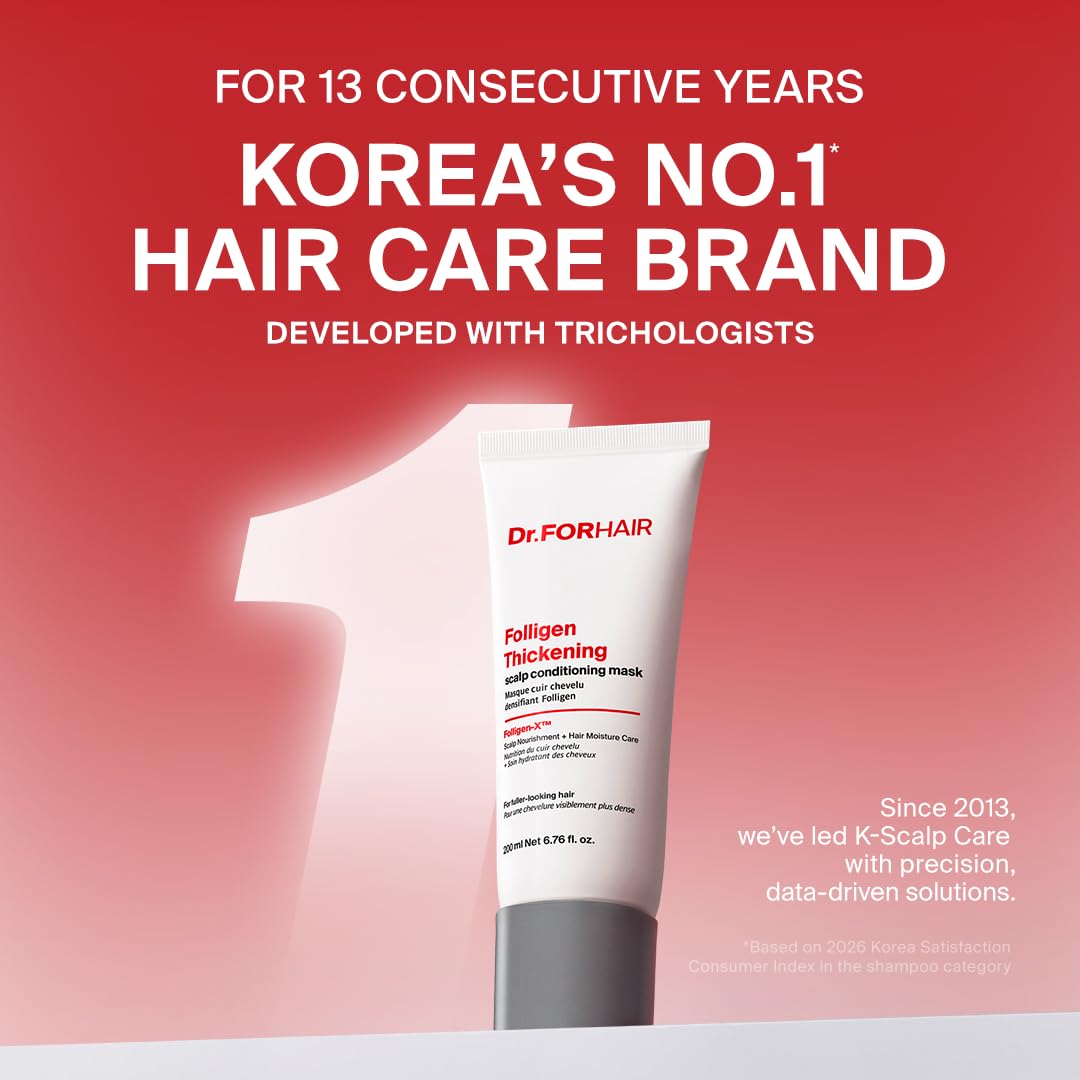 DR.FORHAIR creamy mask texture close-up for easy application