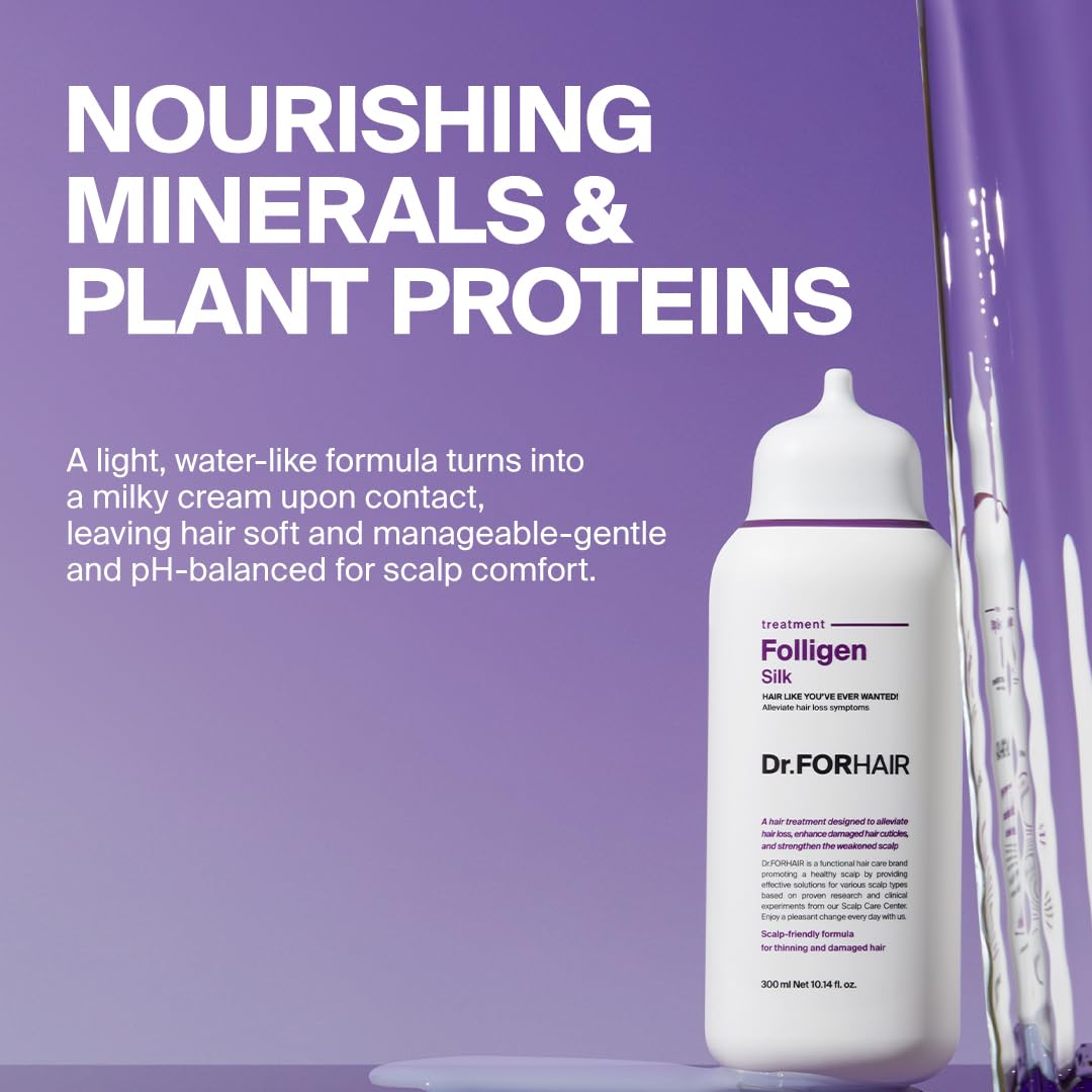 DR.FORHAIR product on bathroom shelf conveying easy at-home use