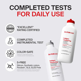 DR.FORHAIR duo on a bathroom shelf styled for daily routine benefit